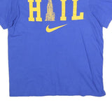 NIKE Mens Blue H I L Graphic Short Sleeve Crew Neck T-Shirt L Cotton Blend