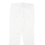 CALVIN KLEIN Womens Cotton Blend White Slim Skinny Trousers W27 L25