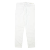 CALVIN KLEIN Womens Cotton Blend White Slim Skinny Trousers W27 L25