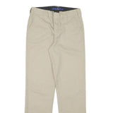 DICKIES Mens Cotton Blend Beige Regular Straight Trousers W27 L28 Workwear