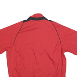 ADIDAS Mens Red Golf Track Zip Jacket XL Polyester Blend Plain Lightweight