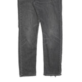 LEVI'S 502 Mens Slim Grey Denim Raw W30 L32 Zip Jeans Distressed Hem