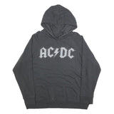 VINYL ICONS Womens Black AC/DC Back In Black Pullover Hoodie L Rock Band Sweater