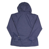 COLUMBIA Womens Blue Hooded Zip Nylon Outdoor Jacket L Waterproof Lightweight