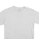 CHAMPION Mens Grey Crew Neck Short Sleeve T-Shirt L Cotton Classic Logo