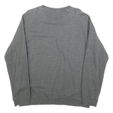 DKNY Mens Grey Cotton Blend Crew Neck Sweatshirt L Casual Pullover