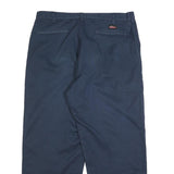CARHARTT Mens Cotton Blend Navy Relaxed Straight Trousers W38 L29 Workwear