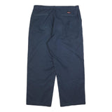 CARHARTT Mens Cotton Blend Navy Relaxed Straight Trousers W38 L29 Workwear