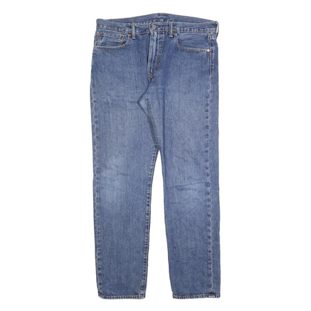 LEVI'S 502 Mens Jeans Blue Slim Straight Denim Medium W36 L34 Classic Cotton