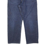 LEVI'S 522 02 Mens Jeans Blue Regular Straight Denim Dark W34 L27 Classic Button