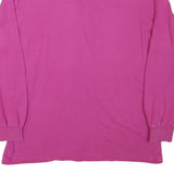 MASER Mens Pink Crew Neck M Cotton Blend Pullover Sweatshirt Graphic Print