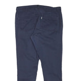 LEVI'S Mens Cotton Blend Blue Slim Slim Leg Trousers W32 L27 Casual Comfort