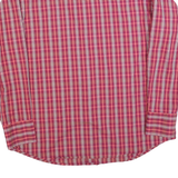 WRANGLER Mens Red & Cream Check Shirt XL Classic Western Cowboy Cotton Blend