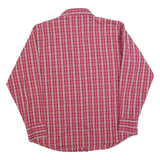 WRANGLER Mens Red & Cream Check Shirt XL Classic Western Cowboy Cotton Blend