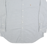 RALPH LAUREN Mens Blue Plain Shirt XL Classic Fit Button-Down Collar Cotton