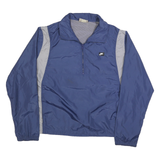NIKE Mens Blue & Grey Activewear Zip Jacket XL Polyester Blend Plain Casual