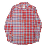 WRANGLER Mens Red & White Checked Shirt Cotton Blend S Casual Button-Up