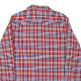 WRANGLER Mens Red & White Checked Shirt Cotton Blend S Casual Button-Up