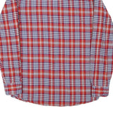 WRANGLER Mens Red & White Checked Shirt Cotton Blend S Casual Button-Up