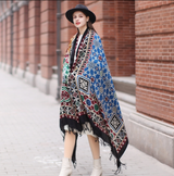 Anyyou 100% Merino Wool Black Multipatterns Silk Satin Large Winter Scarf Pashmina Shawl Bandana Perfect For Women Ladies Fashion Style