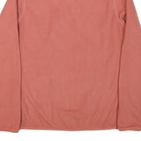 THE NORTH FACE Womens Pink Plain Pullover Polyester Blend Crew Neck Jumper L