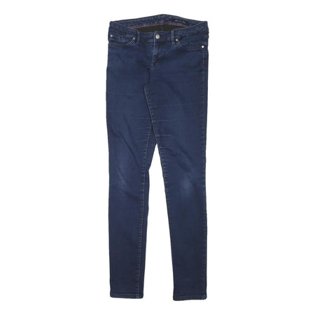 TOMMY HILFIGER Womens Jeans Blue Slim Skinny Denim Medium W28 L32 Zip Closure