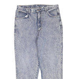 Womens Regular Fit Blue Denim Rinse Jeans W32 L27 Cotton Blend Zip Pockets