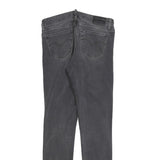 LEVI'S 711 Big E Womens Jeans Black Slim Skinny Denim Medium W26 L30 Stretch