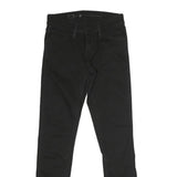 LEVI'S Womens Black Regular Skinny Denim Raw W26 L27 Slim Fit Stretch Jeans
