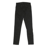 LEVI'S Womens Black Regular Skinny Denim Raw W26 L27 Slim Fit Stretch Jeans