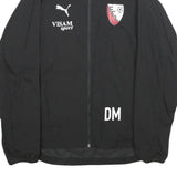 PUMA Mens Black FC L Nylon Zip Jacket L Sports Team Football Training
