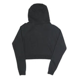 NIKE Womens Black Hoodie S Cotton Blend Pullover Logo Sweatshirt