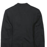 ZARA Womens Black Classic Blazer Jacket S Polyester Blend Button Closure