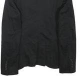 ZARA Womens Black Classic Blazer Jacket S Polyester Blend Button Closure