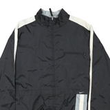 NIKE Mens Black & White Sportswear Zip Jacket 2XL Polyester Plain Lightweight