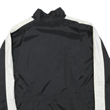NIKE Mens Black & White Sportswear Zip Jacket 2XL Polyester Plain Lightweight