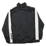 NIKE Mens Black & White Sportswear Zip Jacket 2XL Polyester Plain Lightweight