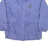 GEMINI SPORT Womens Purple Zip Jacket UK 10 Polyester Plain Lightweight Casual