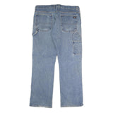 DICKIES Mens Blue Relaxed Straight Denim Light W38 L32 Workwear Utility Jeans