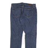 J CREW Mens Jeans Blue Slim Skinny Denim Medium W34 L34 Stretch Zip Closure