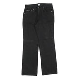 CALVIN KLEIN JEANS Womens Black Regular Straight Denim Woven W30 L30 Zip Cotton