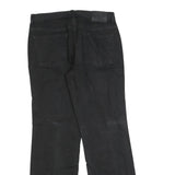 CALVIN KLEIN JEANS Womens Black Regular Straight Denim Woven W30 L30 Zip Cotton