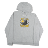NIKE Mens Grey Avon Football Cotton Pullover Hoodie XL Sports Drawstring