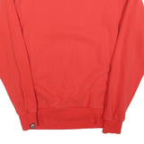 ELLESSE Womens Red Cotton Blend Crew Neck UK 10 Sweatshirt Logo Casual Pullover