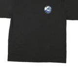 VANS Mens Black & Blue Graphic T-Shirt M Short Sleeve Crew Neck Cotton Blend