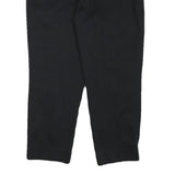 TOMMY HILFIGER Mens Cotton Blend Black Regular Fit Straight Leg Trousers W36 L25