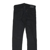 LEVI'S Mens Black Slim Skinny Denim Medium W30 L33 Jeans Zip Closure