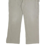 CARHARTT Mens Relaxed Fit Beige Cotton Blend Trouser W38 L30 Workwear Zip