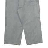 SPILAG Mens Cotton Grey Regular Fit Straight Trousers W32 L25 Casual Utility