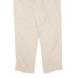 LEVI'S Mens Regular Cream Cotton Straight Fit Trousers W33 L28 Casual Wear
